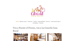 Desktop Screenshot of lacancelacasarural.com