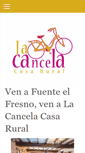Mobile Screenshot of lacancelacasarural.com
