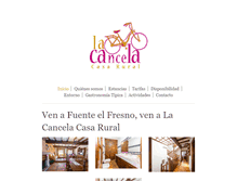 Tablet Screenshot of lacancelacasarural.com